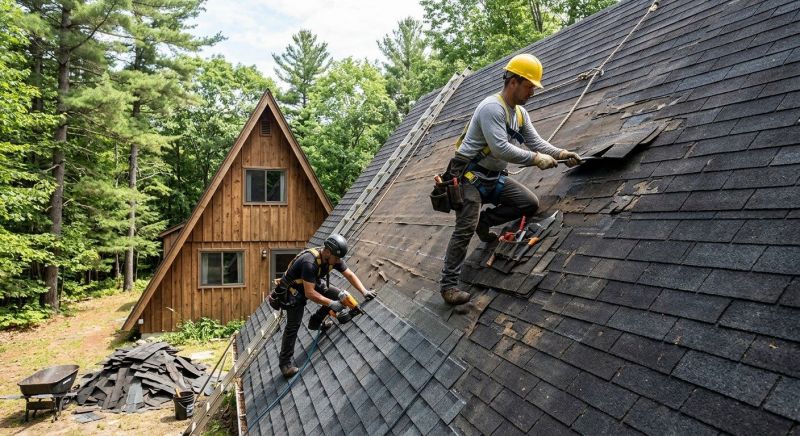 A Frame Roof Repair in Columbiana County, OH