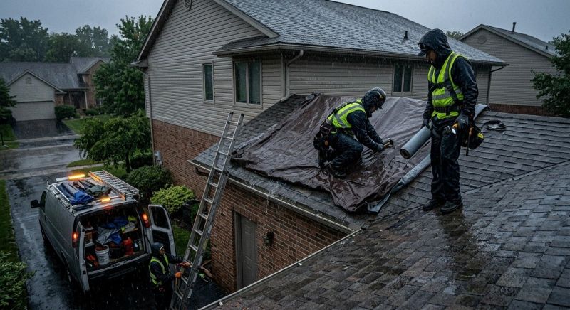 A Frame Roof Repair in Columbiana County, OH
