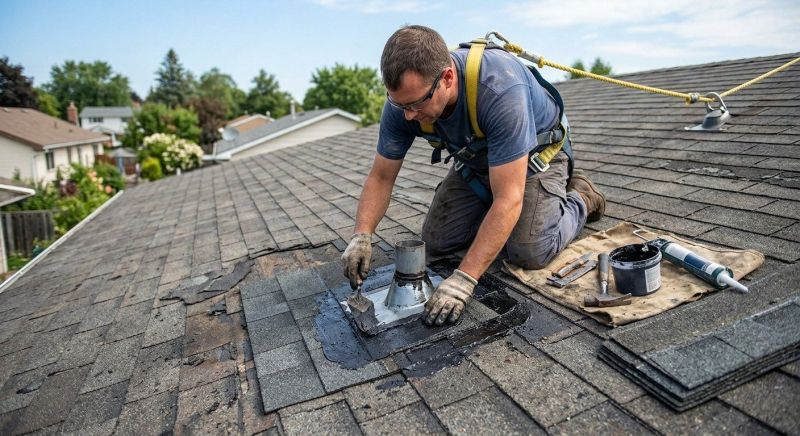 Asphalt Roof Leak Repair in Beloit, OH