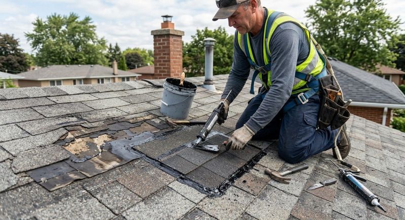 Asphalt Roof Leak Repair in Kensington, OH