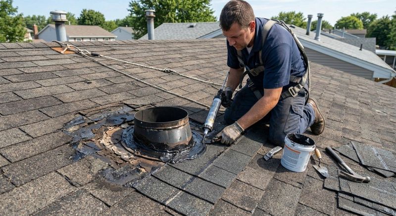 Asphalt Roof Leak Repair in Kensington, OH