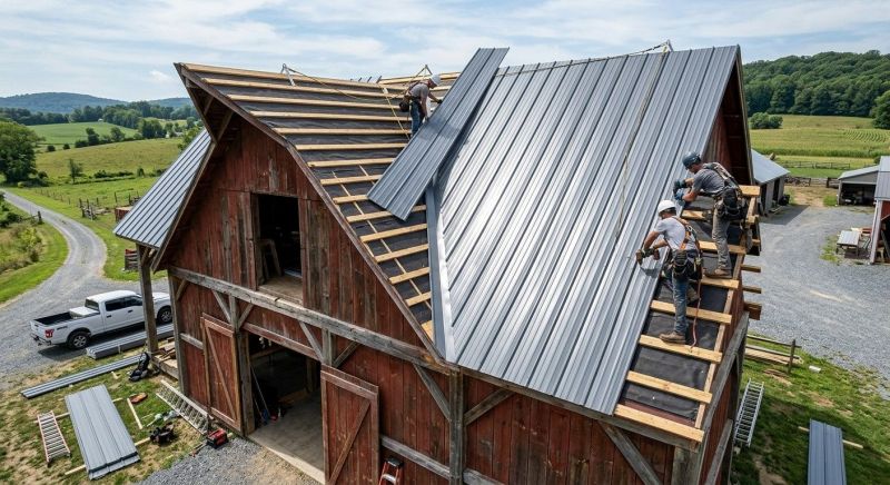 Barn Roof Installation in Columbiana County, OH