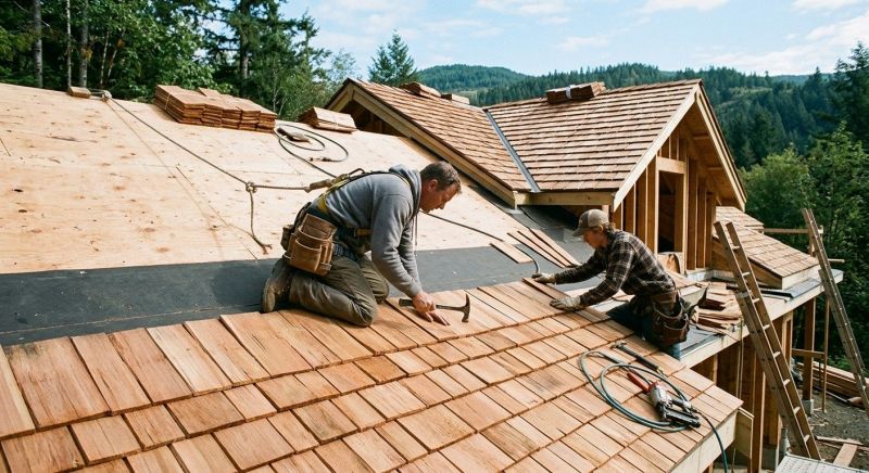 Cedar Roof Installation in Hubbard, OH