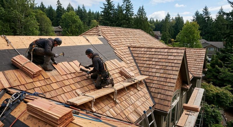 Cedar Roof Installation in North Benton, OH