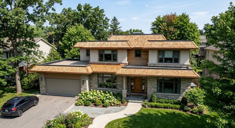Cedar Shake Roof Construction in North Benton, OH