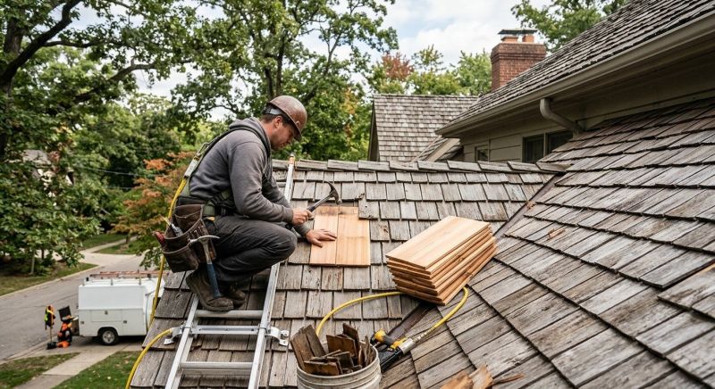 Cedar Shingles Repair in Campbell, OH
