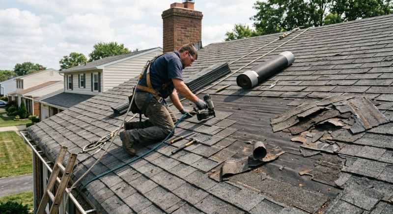 Damaged Roof Repair in Campbell, OH
