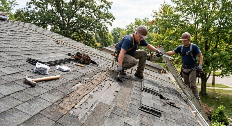 Damaged Roof Repair in Canfield, OH