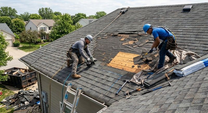 Damaged Roof Repair in East Liverpool, OH