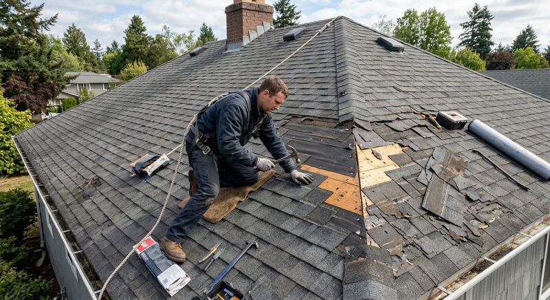 Damaged Roof Repair in Girard, OH