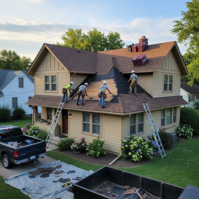 Damaged Roof Replacement in Girard, OH