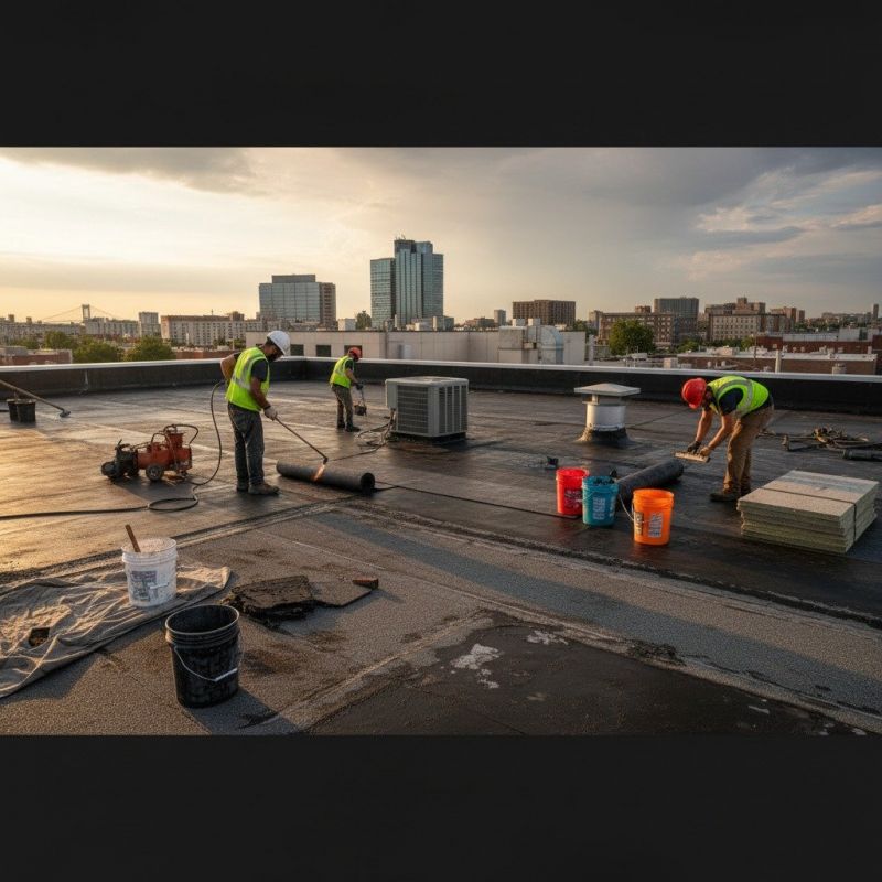 Flat Roof Repair in Kensington, OH