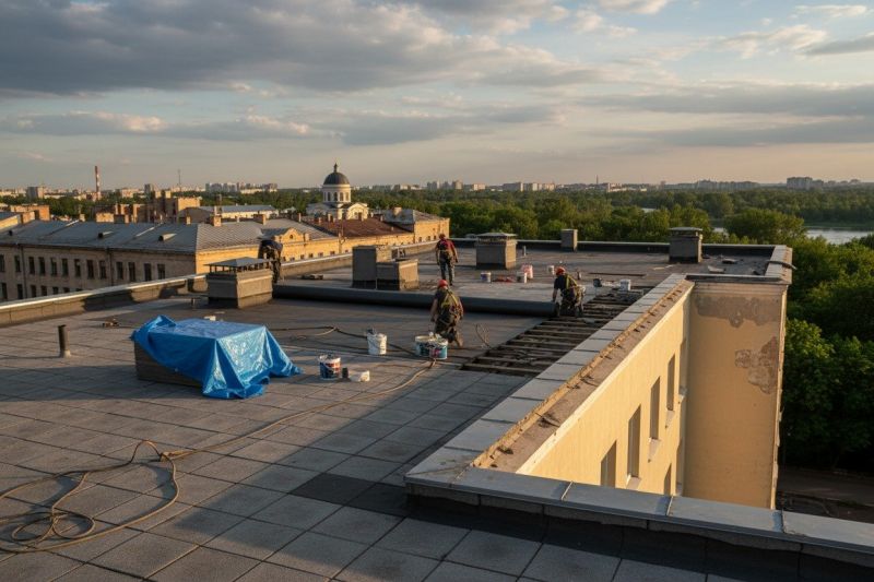 Flat Roof Replacement in Lisbon, OH