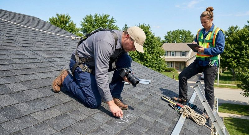 Roof Damage Inspection in Kensington, OH