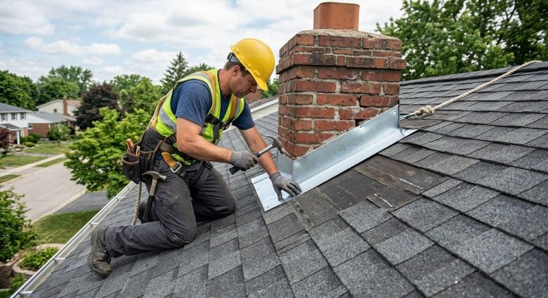 Roof Flashing Installation in Canfield, OH