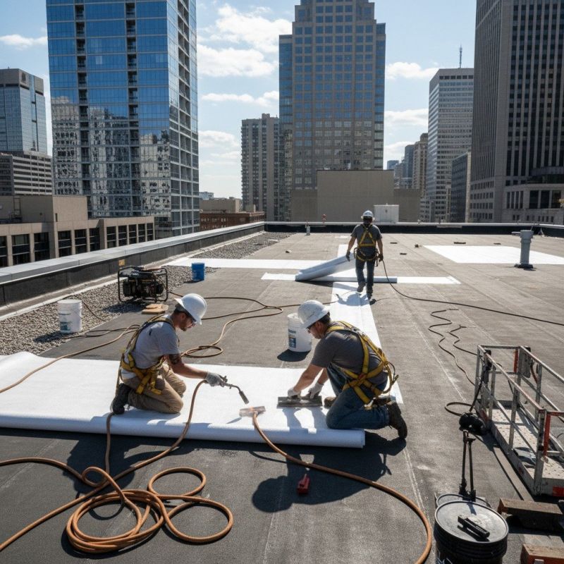 Single Ply Roof Repair in Beloit, OH