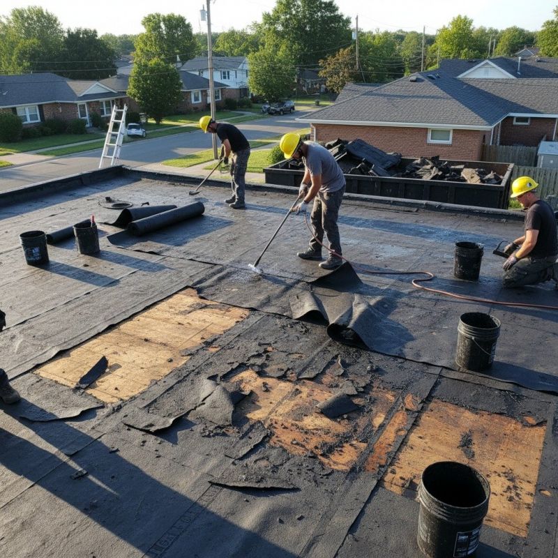 Single Ply Roof Repair in Louisville, OH