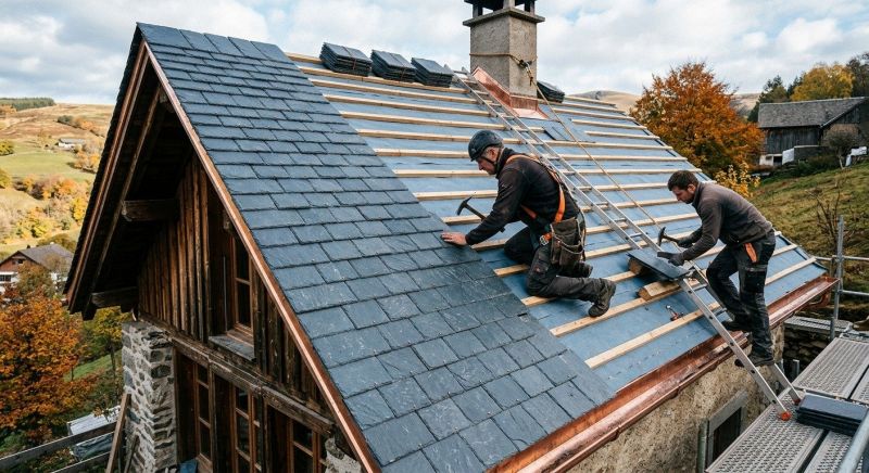 Slate Roof Installation in Beloit, OH