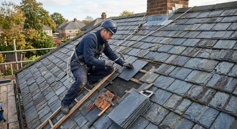 Slate Roof Repair in Deerfield, OH