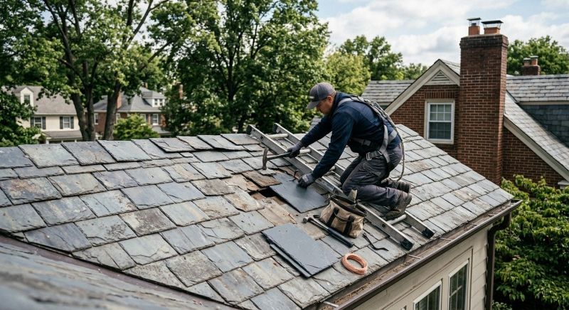 Slate Shingles Repair in Youngstown, OH