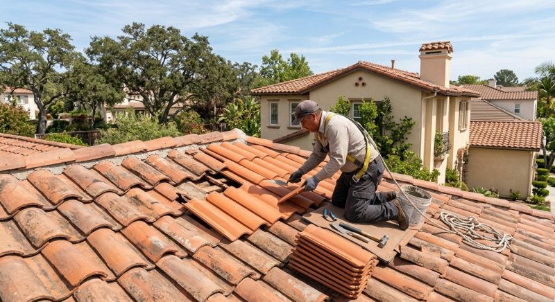 Spanish Tile Roof Repair in Columbiana County, OH