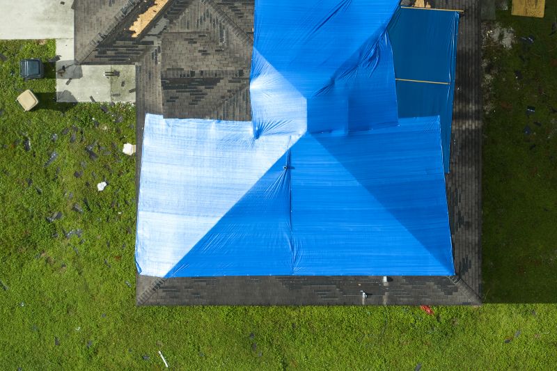 Storm Damage Roof Tarping in Columbiana County, OH