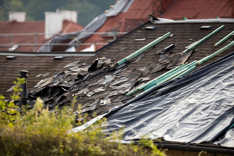 Storm Damage Roof Tarping in Columbiana County, OH