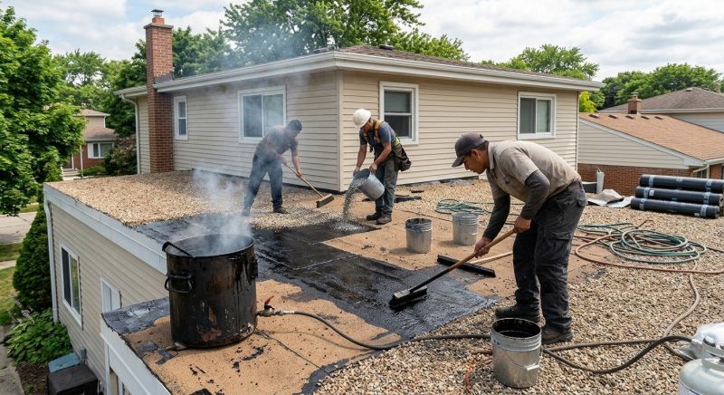 Tar And Gravel Roof Repair in Hartville, OH
