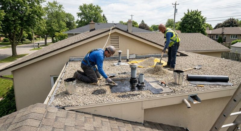 Tar And Gravel Roof Repair in Rootstown, OH