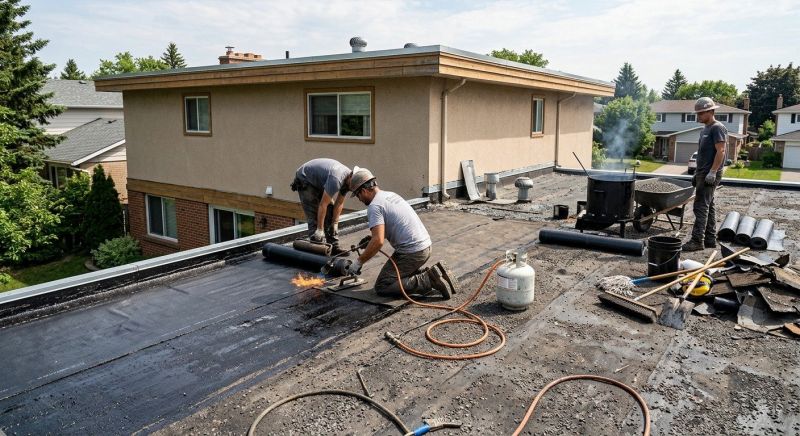 Tar Roof Repair in Campbell, OH