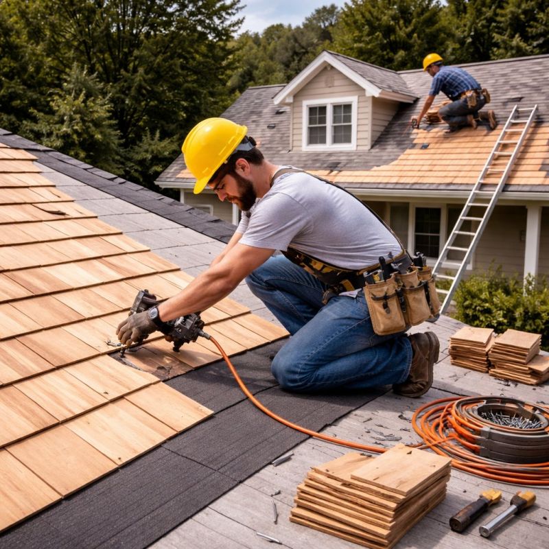 Wood Roofing Installation in Hartville, OH