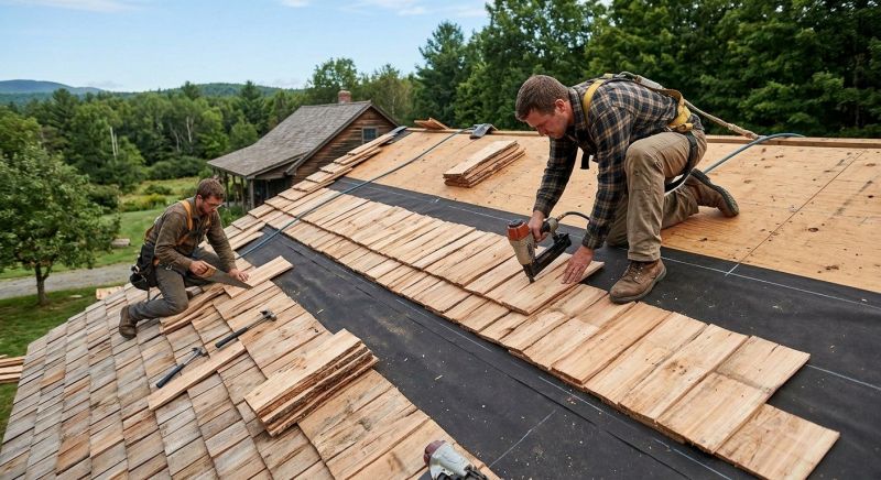 Wood Roofing Installation in Struthers, OH
