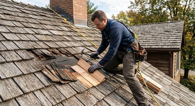Wood Shake Roof Repair in Columbiana County, OH