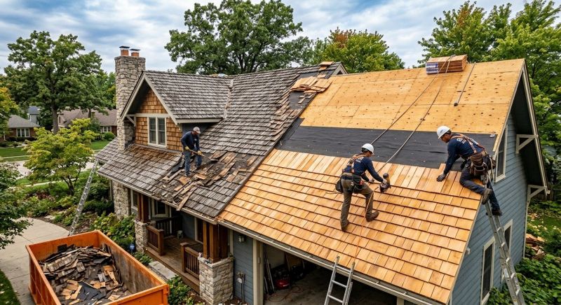 Wood Shake Roof Replacement in Columbiana County, OH