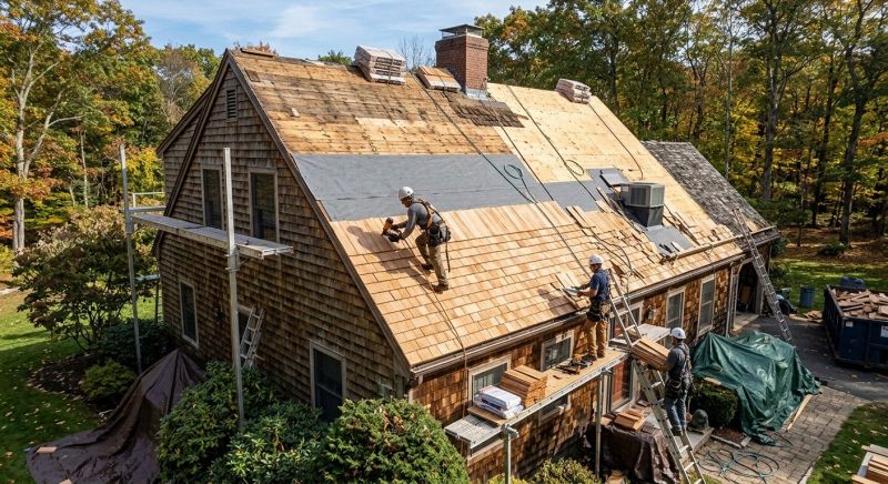Wood Shingle Roof Replacement in Columbiana County, OH